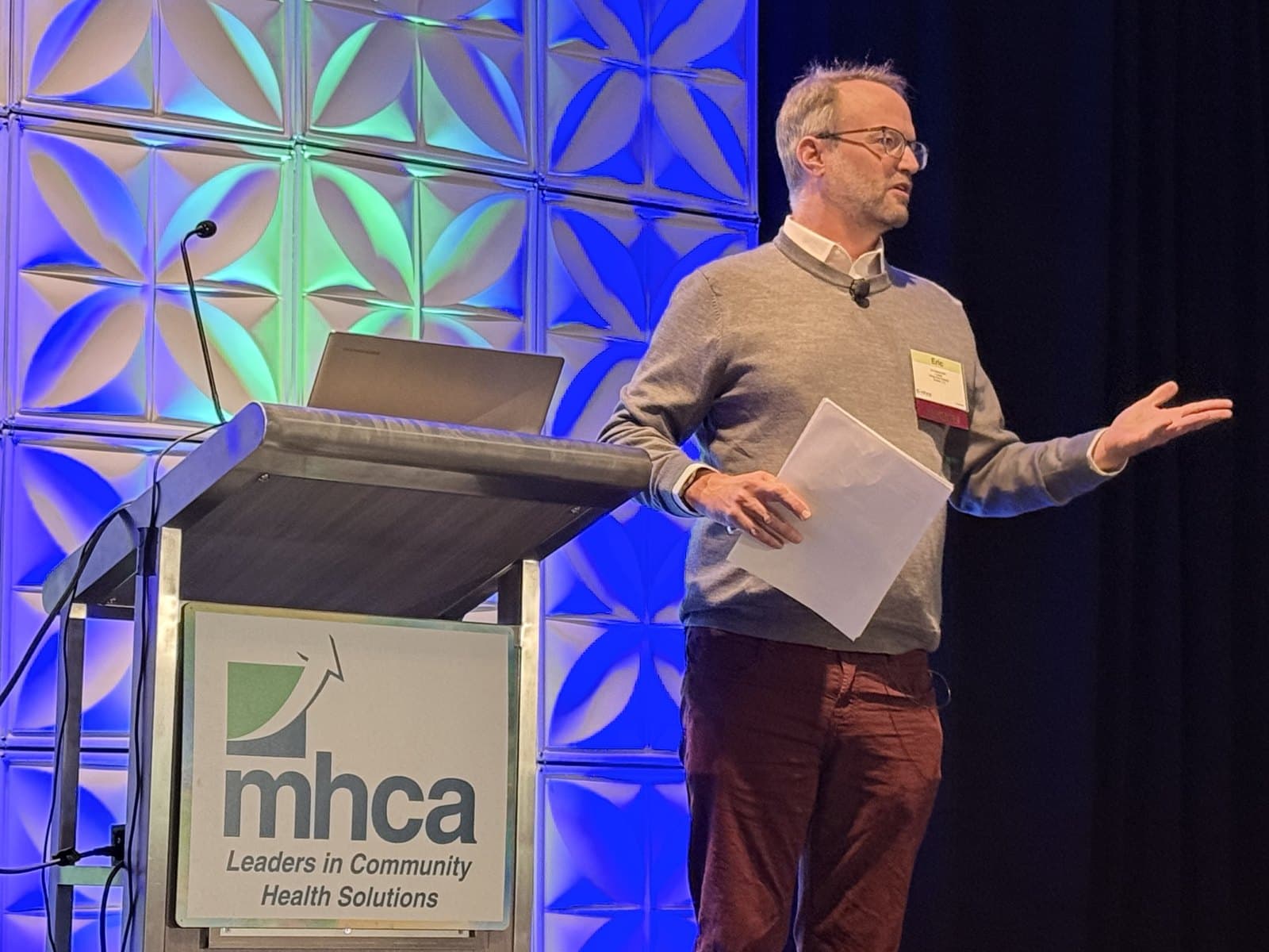 Eric Meade presenting at the MHCA Conference in Scottsdale